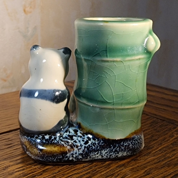 Panda And Bamboo Candle Holder - Picture 3 of 5